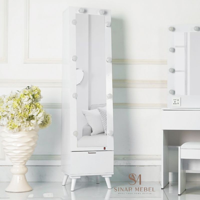 STANDING MIRROR RACK VANITY (free ongkir jawa dan bali)