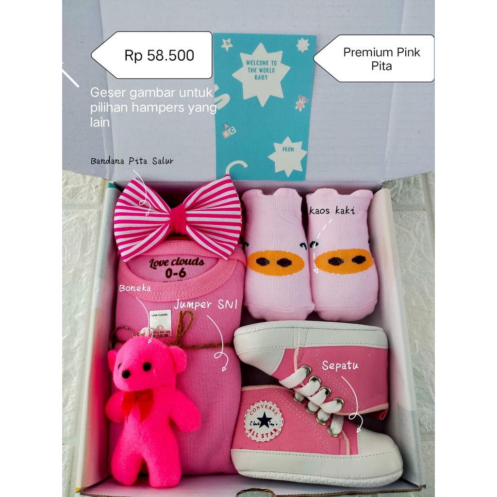 Hampers Bayi Newborn Baby Gift Set Unisex Kado Lahiran Parcel Bayi Laki-laki Perempuan