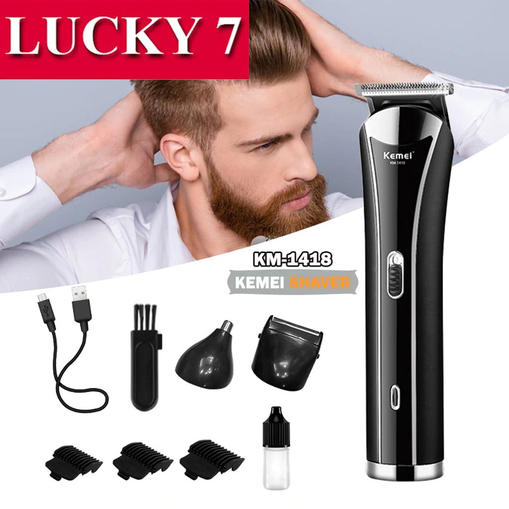 Clipper Kemei KM 1418 Sistem Cas Varian Baru KM 1407/KM 1419  - Alat Mesin Cukur Rambut Kumis Jenggot