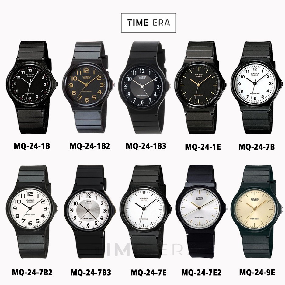 Casio Original MQ-24 / MQ24-1B / MQ-24-1E 1B3 7B 7E  Jam Tangan Unisex Analog Karet