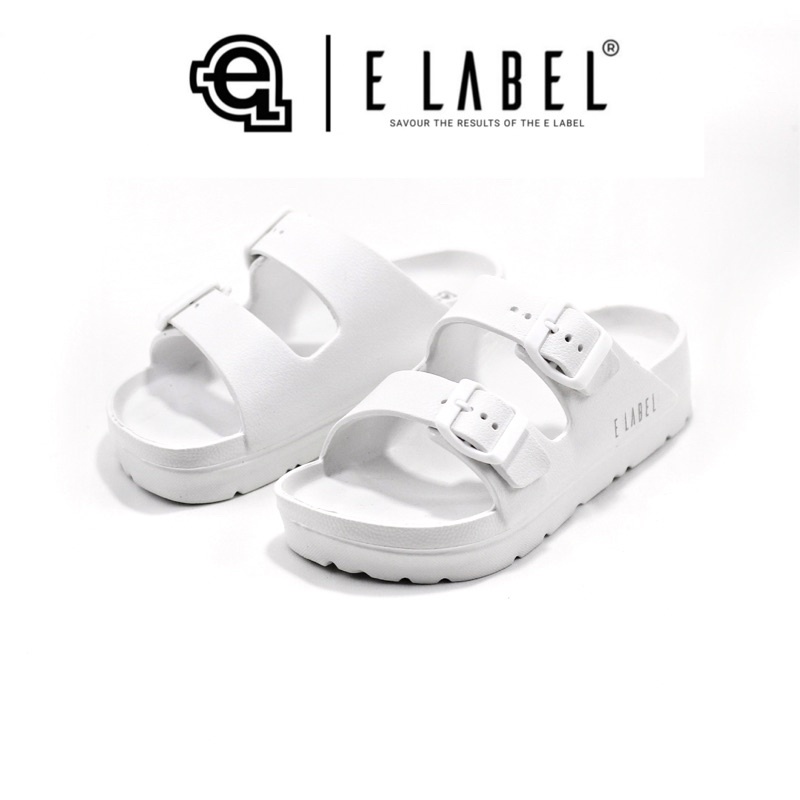 E LABEL | Sandal High Belt White | Sandal Jelly Wanita | Sandal Kareth