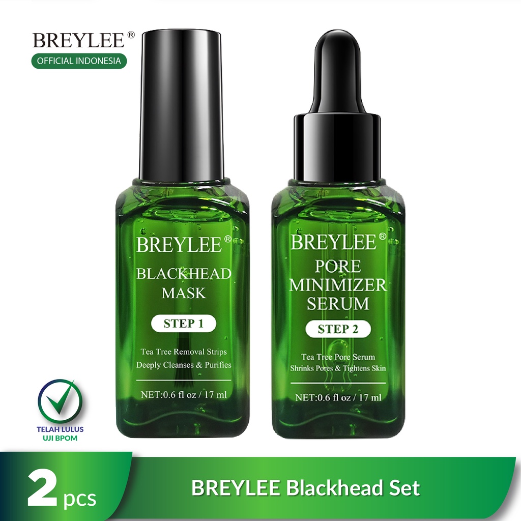 BREYLEE Blackhead Set - Pembersih Komedo & Pengecil Pori-Pori (2pcs)
