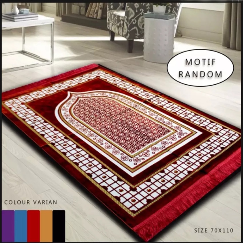 (COD) Sajadah  DD Turki Turkey Jumbo Besar Bulu Tebal Motif 70x110 cm Premium Murah - TANGKASAP