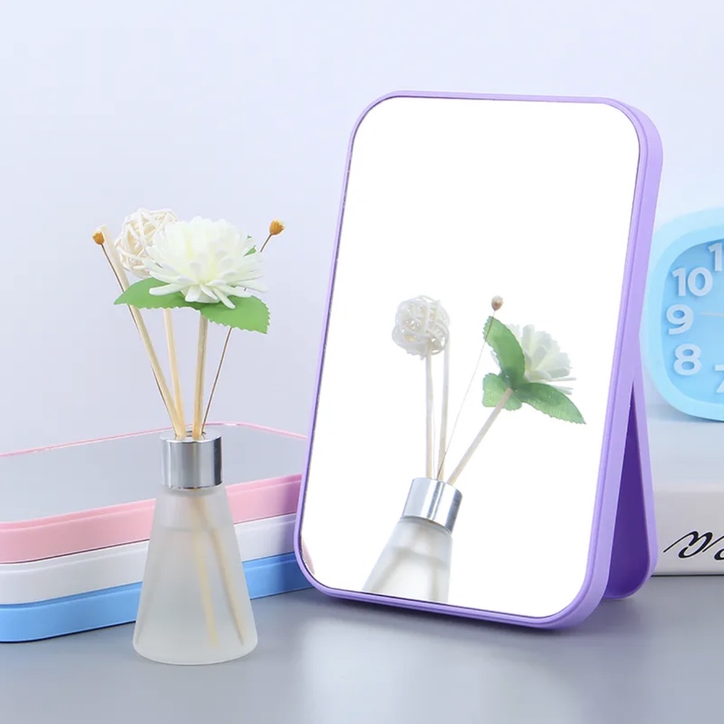 Cermin Lipat Persegi Portable Beauty Mirror Kaca Rias Make Up