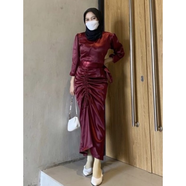 Baju Kondangan Wanita / Dress Bridesmaid / Kebaya Modern / Dress kondangan / Dress Pesta Terbaru / Baju Pesta / Serut D
