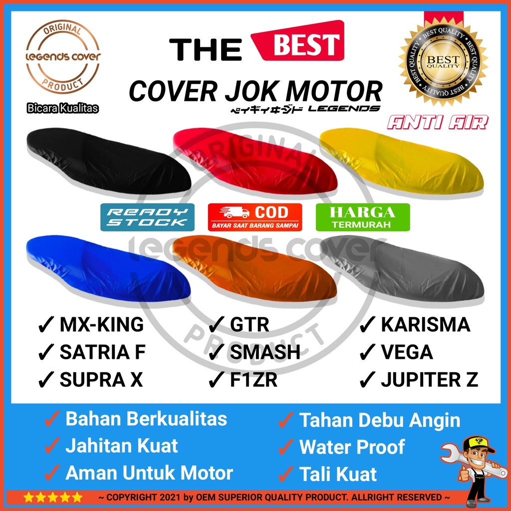 Cover Jok Motor JUPITER MX JUPITER Z VEGA R ZR FORCE anti Air / Terlaris