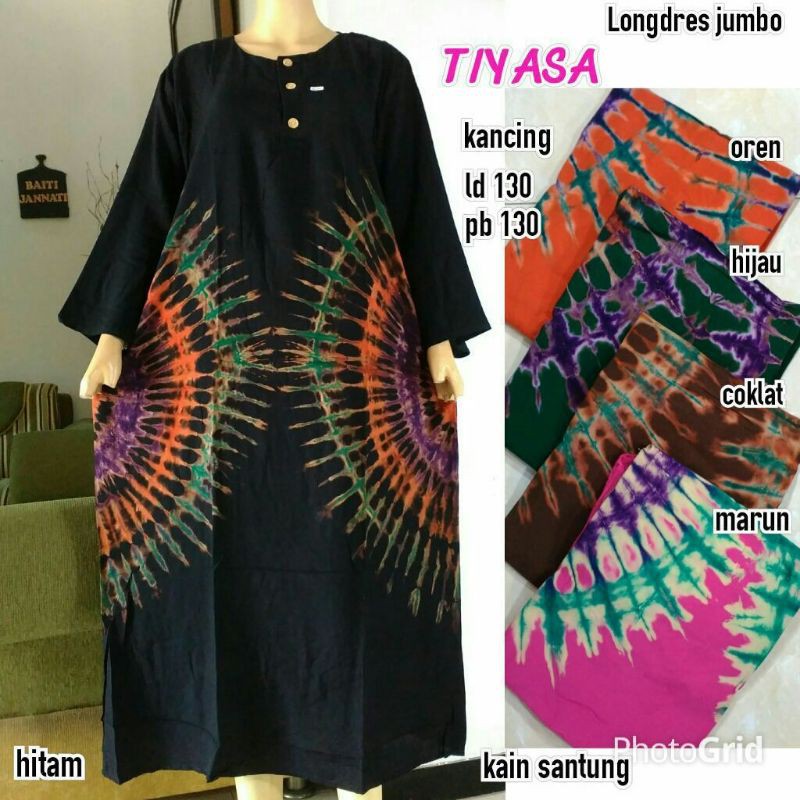 BAJU DASTER MURAH BATIK JUMBO LD 130 LENGAN PANJANG UNTK IBU HAMIL / MENYUSUI / BUSUI XXXL TINASA