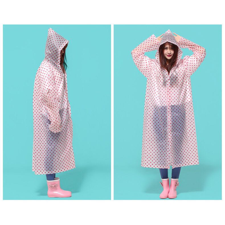 Jas Hujan / Jas hujan polkadot / Mantel Hujan Wanita / Raincoat / Jktumbrella - 851
