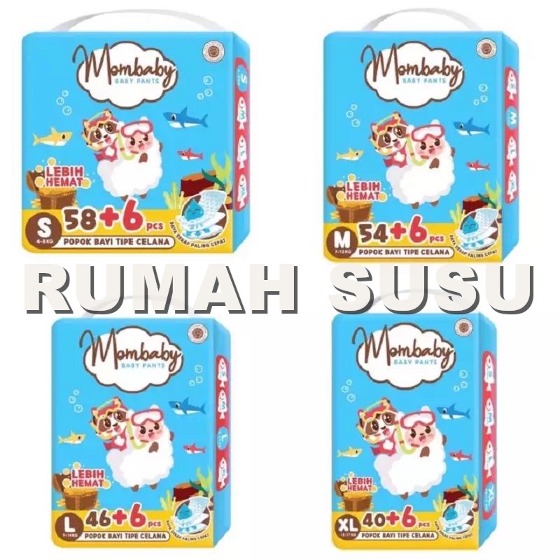 MOMBABY Pants Jumbo S58+6 / M54+6 / L46+6 / XL40+6 Rumah Susu