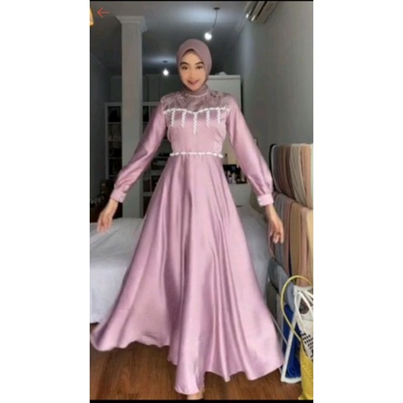 Dress hummaria kondangan/bridesmaid/prewedding/gamis/wisuda/pesta/gaunmewah/