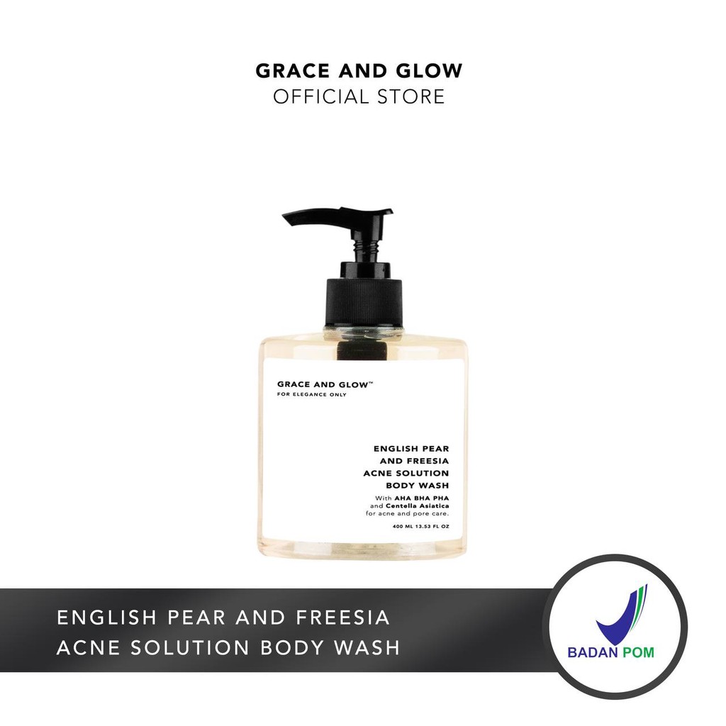 Grace and Glow English Pear and Freesia Anti Acne Solution Body Wash