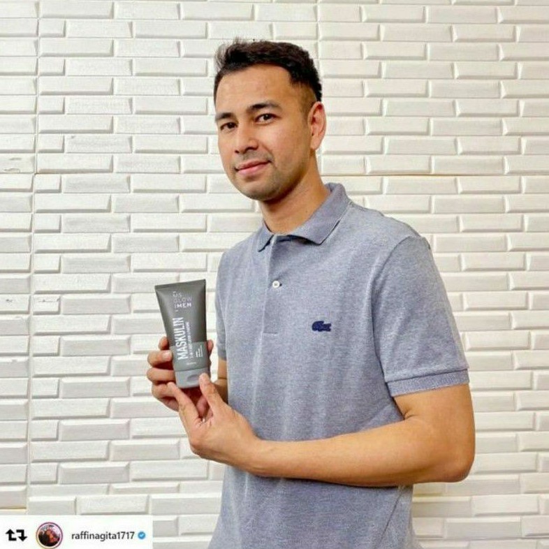 MASKULIN MS GLOW FOR MEN ORI  ORIGINAL BODY PERFUME MS GLOW MAN  BODY LOTION BADAN WHITENING