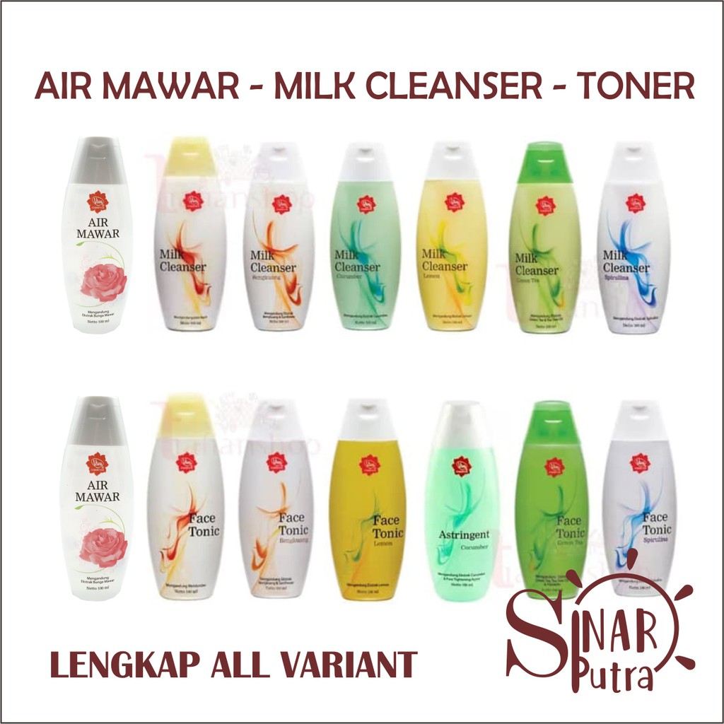 Viva Air Mawar - Milk Cleanser - Face Tonic 100 ml (Rose Water - Toner Penyegar - Pembersih)