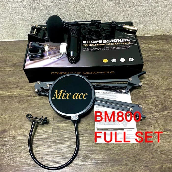 MIXIO BM800 ORIGINAL Full Paket recording Microphone Condenser Live