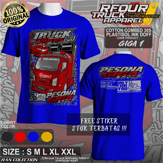 KAOS TRUCK GIGA MANIA/KAOS TRUK GIGA TERPAL KRODONG/KAOS TRUK OLENG/KAOS TRUK DEWASA/KAOS KATUN/KAOS DRIVER MUDA
