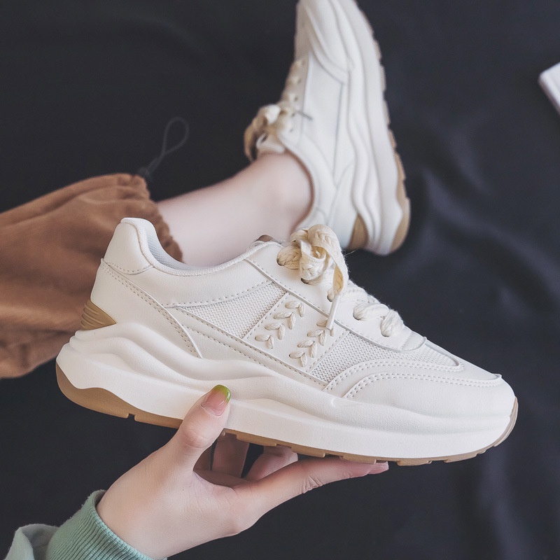Sepatu sneaker wanita model terbaru FLOWR JJ-47 Sepatu olahraga wanita sepatu putih yoga import original