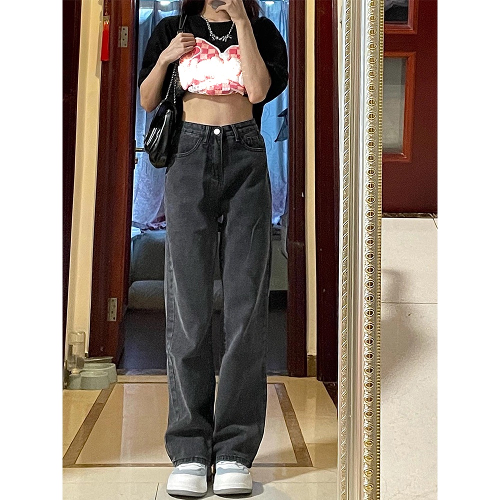 new kekinian high waist murah celana jeans panjang wanita kulot