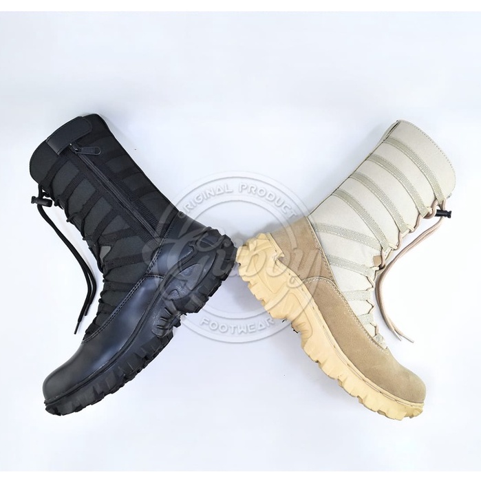 Sepatu Boots Pria Model Ninja Safety Tactical PDL TNI Polri PoL PP Security Satpam