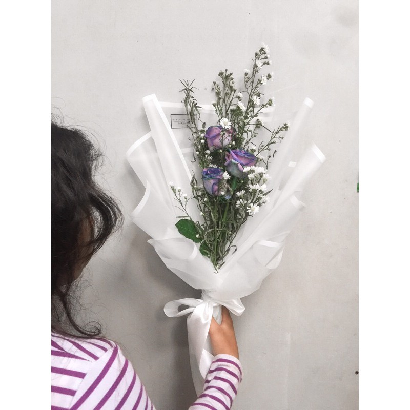 Bouquet mawar ungu/mawar purple/buket mawar wisuda lamaran