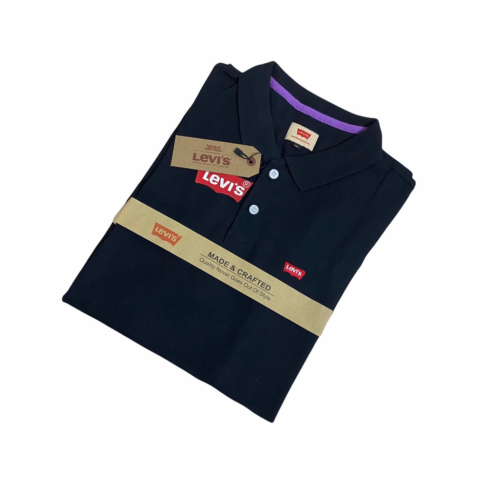 kaos kerah levis pria