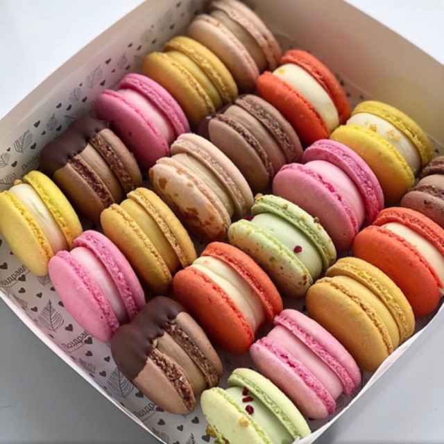 MACARON BESAR REGULER SPECIAL 1 BOX ISI 6 TEPUNG ALMOND ASLI