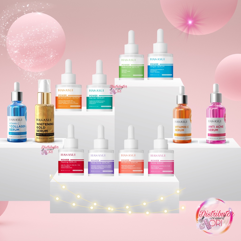 ORIGINAL Hanasui Serum Wajah Vitamin C / Collagen / Anti Acne / Whitening Gold 20 ML / serum acne / peeling | Post Acne
