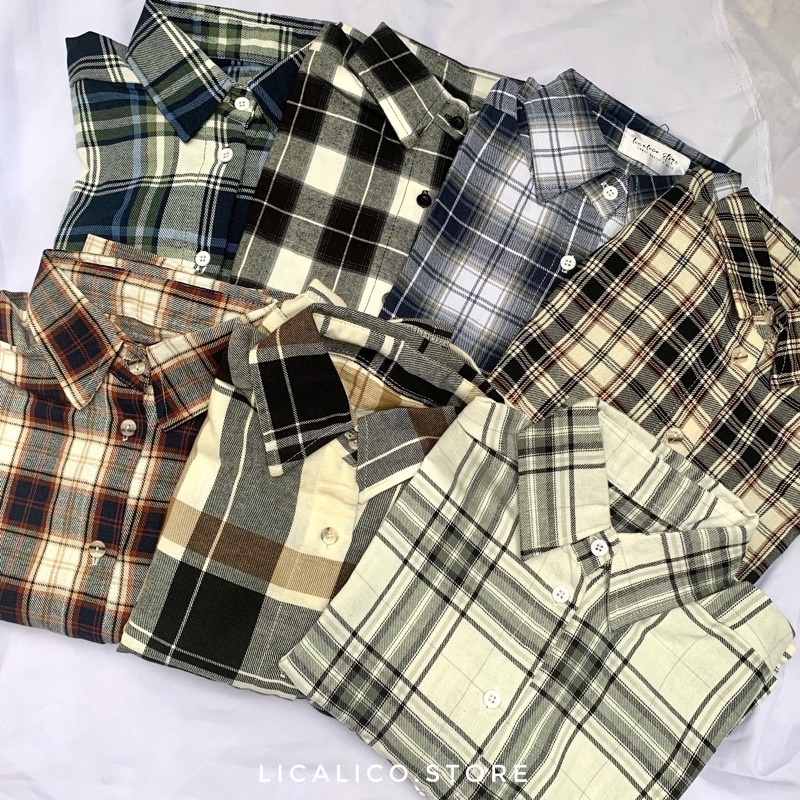 [NEW] CROP FLANEL & OVERSIZED FLANNEL