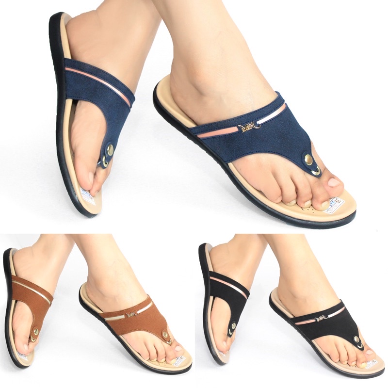 SENDAL JEPIT WANITA MULAN TEPLEK KARET PESTA CASUAL SANDAL PEREMPUAN TERBARU MURAH KONDANGAN BAS-70