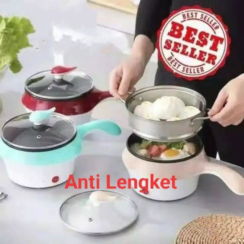Panci Elektrik 2 Layer Panci Listrik Steamer Teko Air