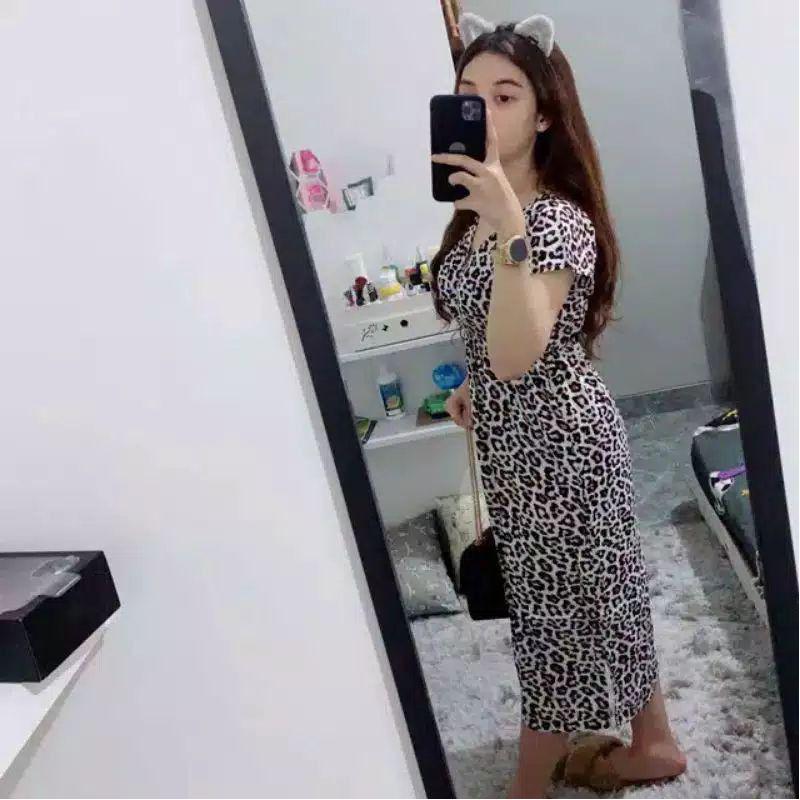 Daster Dress Manohara Bali leopard