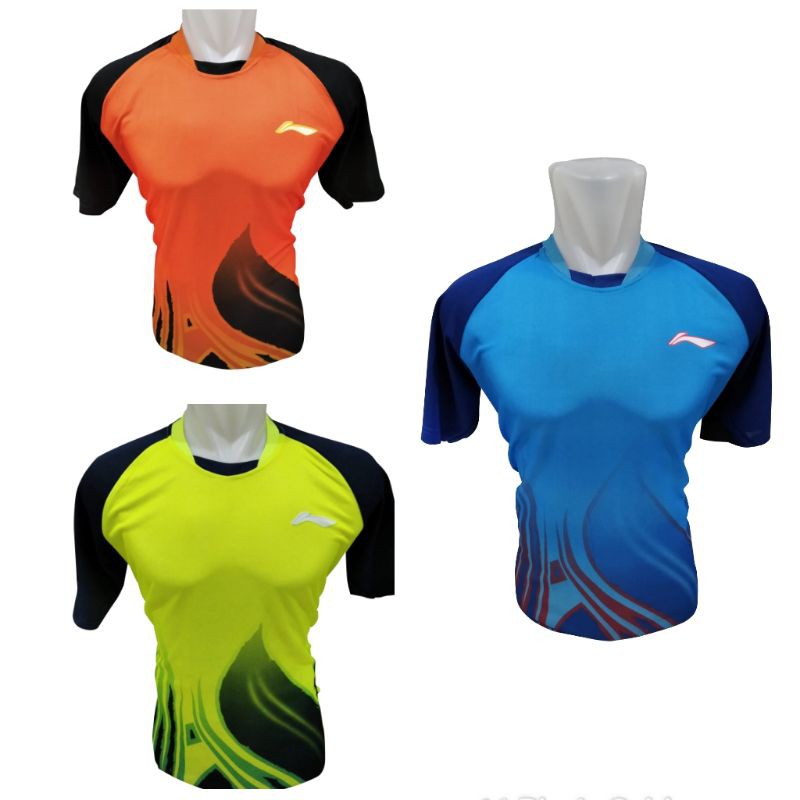 Baju Badminton Jersey Lining Baju Bulutangkis Printing