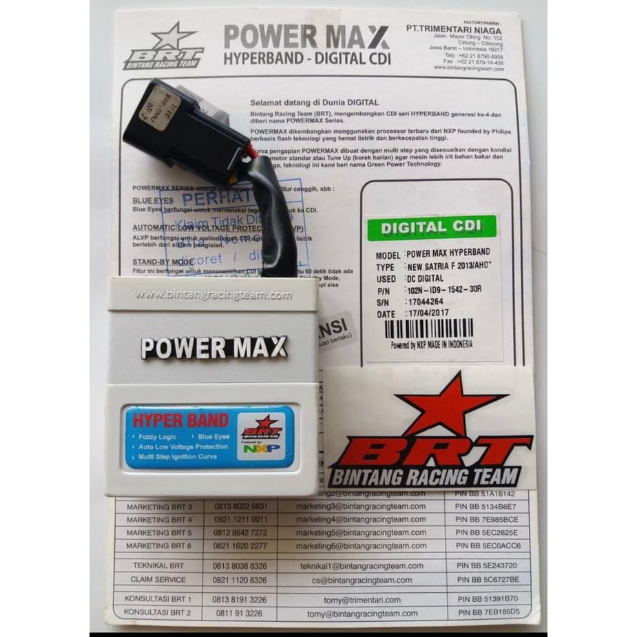 CDI BRT POWERMAX SATRIA FU F 150 OLD AHO NON AHO BARONG FACELIFT
