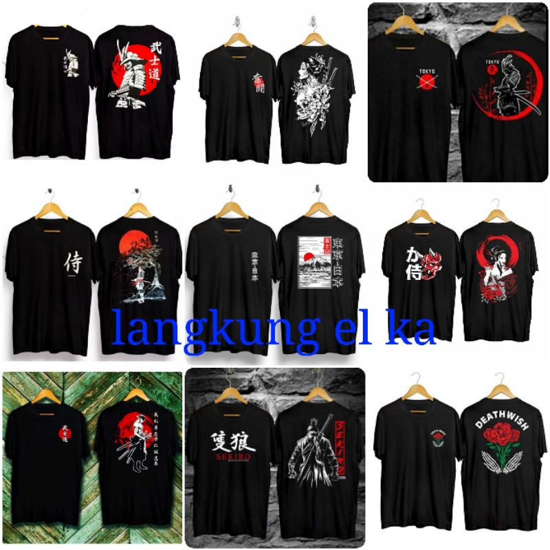 Kaos Motif SAMURAI | Kaos Jepang | JAPAN