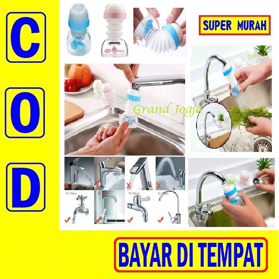 COD Sambungan Kran Air Baling Wastafel Saringan Keran Air Anti Splash Flexible Fleksibel Elastis
