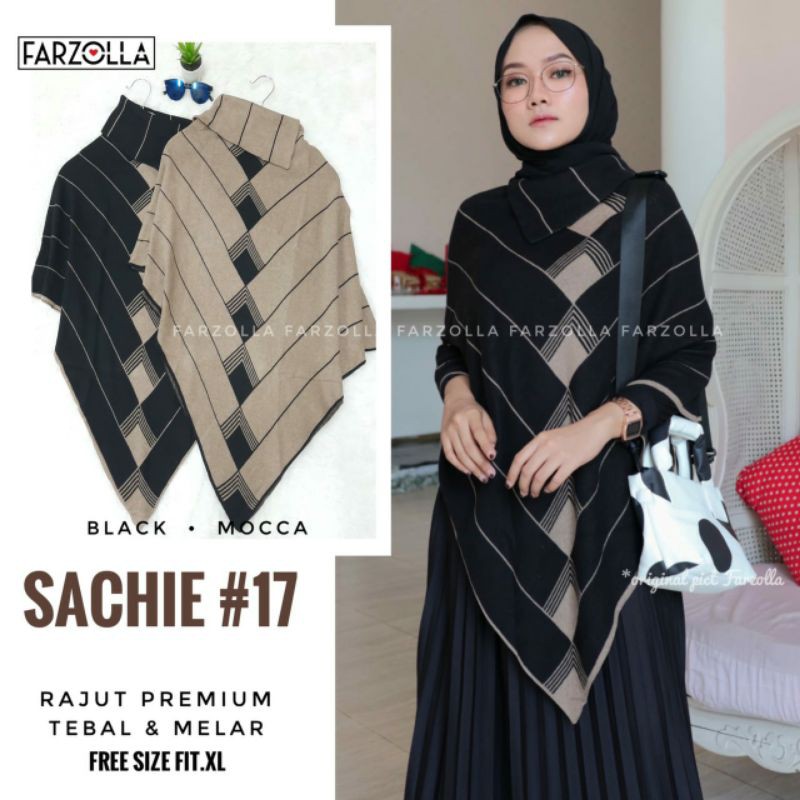 Savarashop Ponco Rajut Import elegen bahan lembut adem