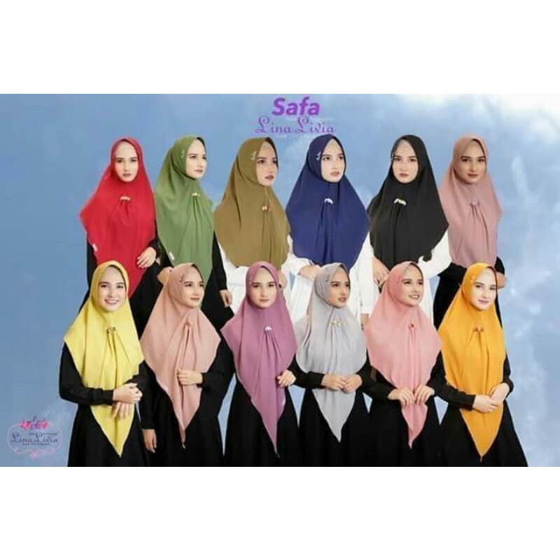 SAFA LINALIVIA HIJAB ORIGINAL JILBAB LINA LIVIA TERBARU