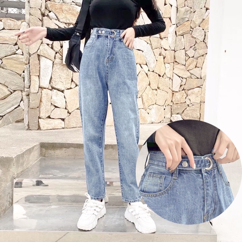 Highwaist jeans sahira // boyfriend jeans korea