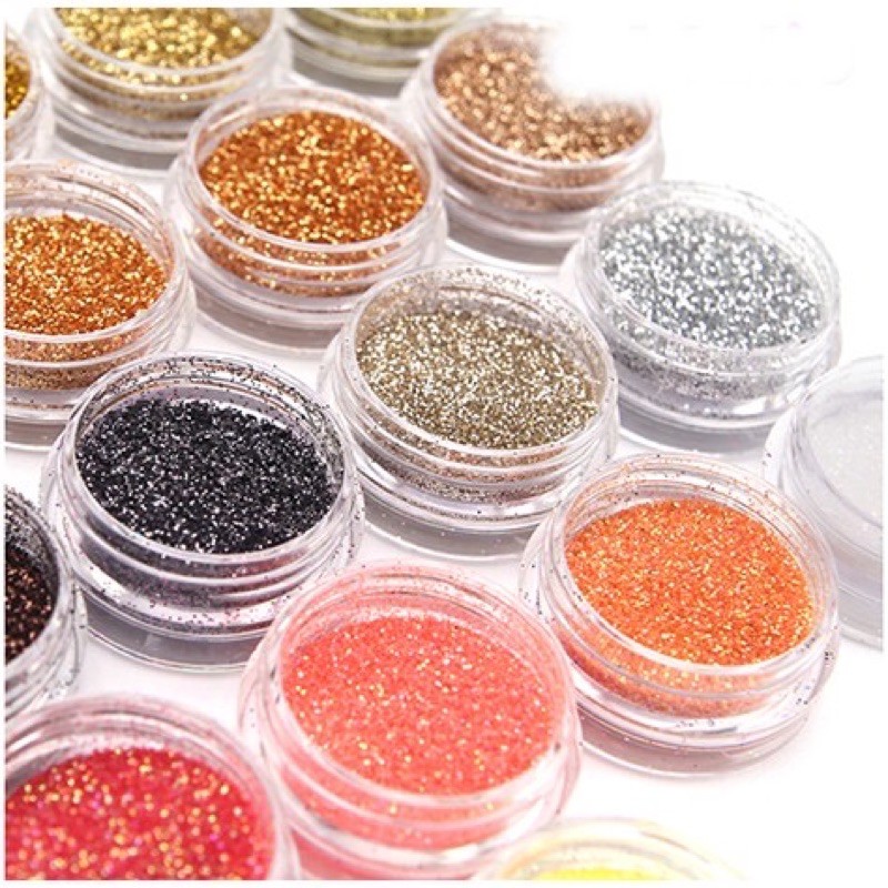 Glitter pot 5gram glitter silver gold hiasan slime nailart kutek gel ombre gliter