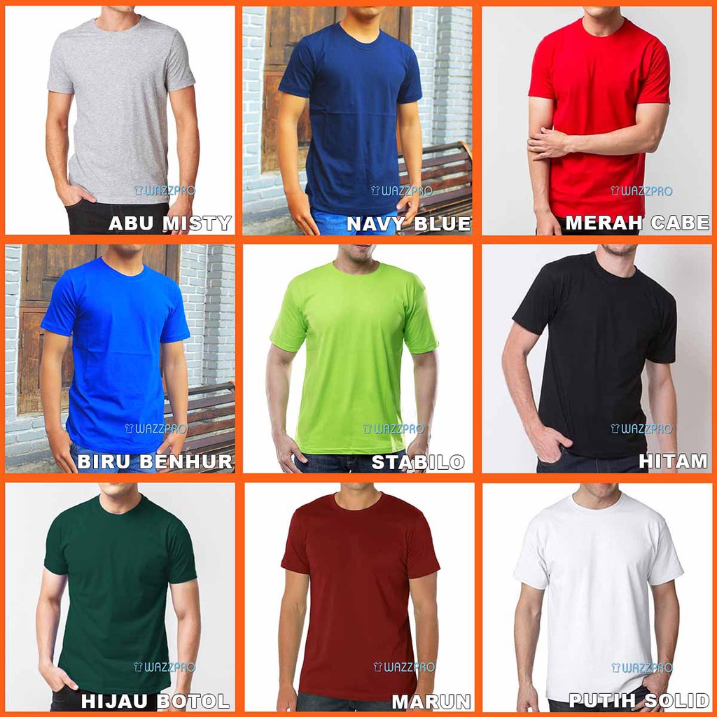 Terbaik Grosir Kaos Polos Distro Original Pria Wanita Cotton Combed 30s Lengan Pendek Murah Premium