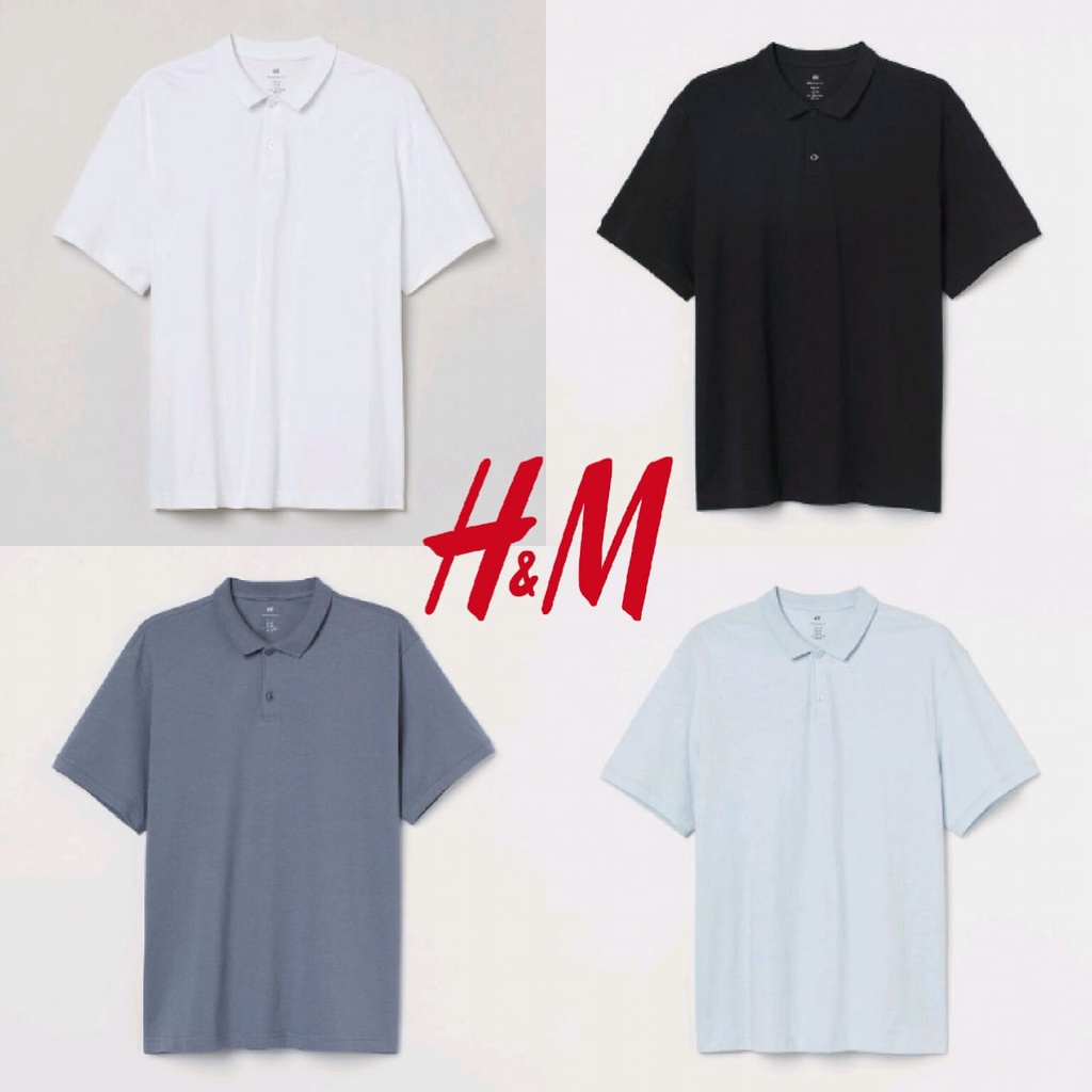 KAOS POLO TSHIRT H&M BAJU KERAH HM HNM PRIA WANITA UNISEX POLOS