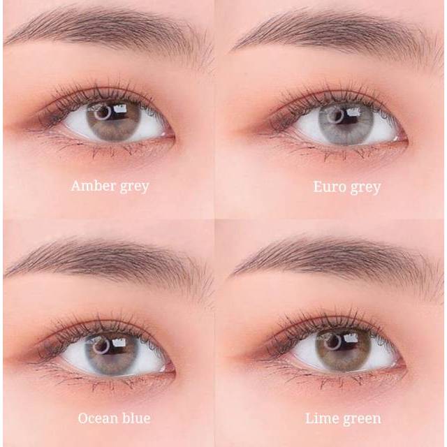 SOFTLENS URBAN I-DOL DESIRE EURO GREY /AMBER GREY /OCEAN BLUE/LIME GREEN ( NORMAL & MINUS -050 S/D -10.00 )