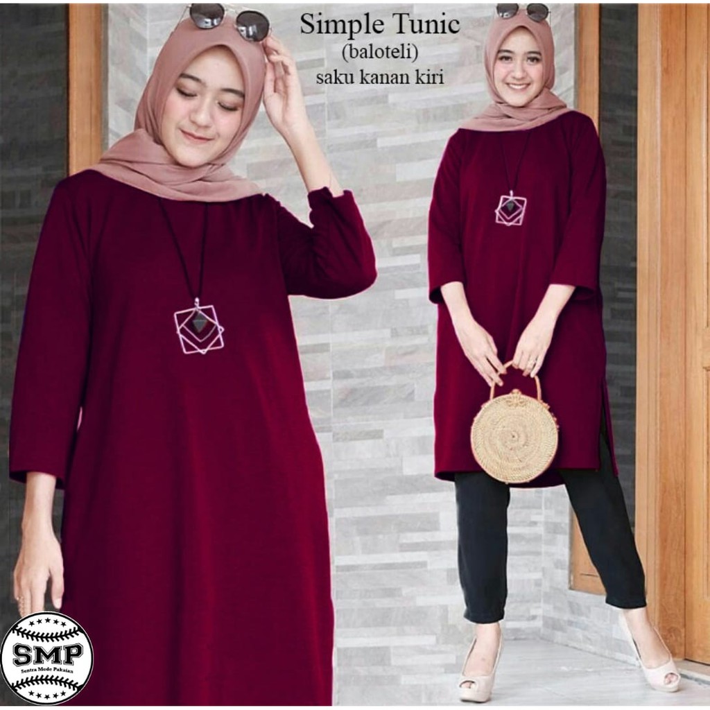 TUNIC Baju Atasan Tunik Jumbo Wanita Muslim Model Terbaru dan Terlaris
