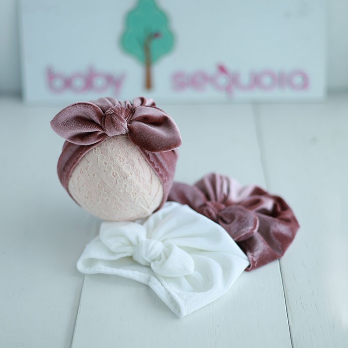 Baby Sequoia - Velvet  Turban anak bayi