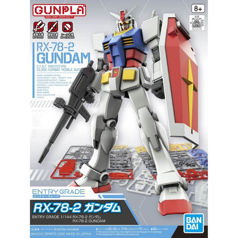 Bandai original Entry Grade 1/144 Rx 78 2 Gundam rx78 RX-78-2 not HG