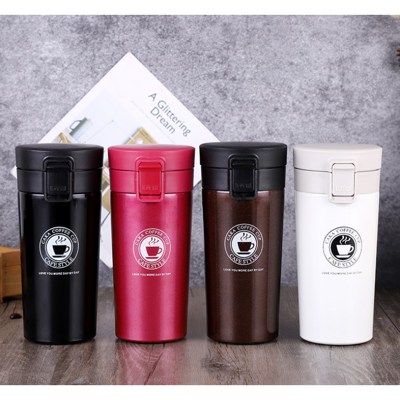 Tempat Minum Termos Kopi  / Botol Tumblr Tumbler Travel Tahan Panas / Dingin Stainless Steel