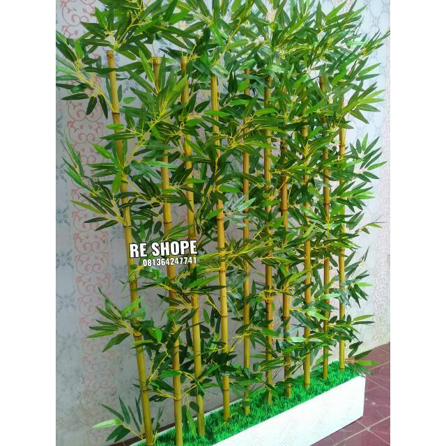 BUNGA PLASTIK/POHON PLASTIK/artificial/ Partisi Pohon Bambu Bunga Plastik
