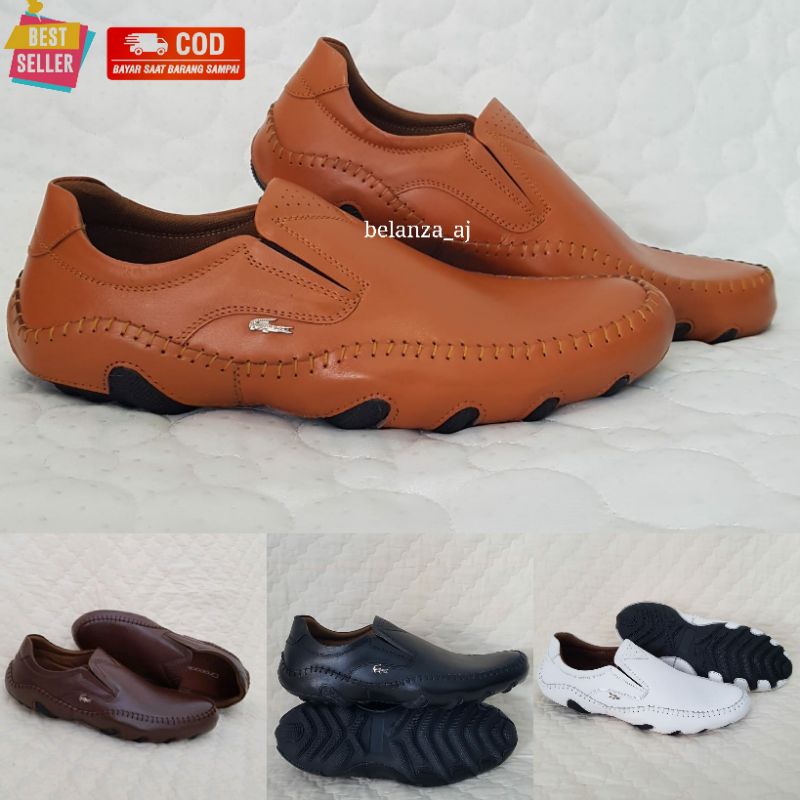 COD Sepatu Slop Pansus pria CROCODILE GURITA sepatu slip on Original