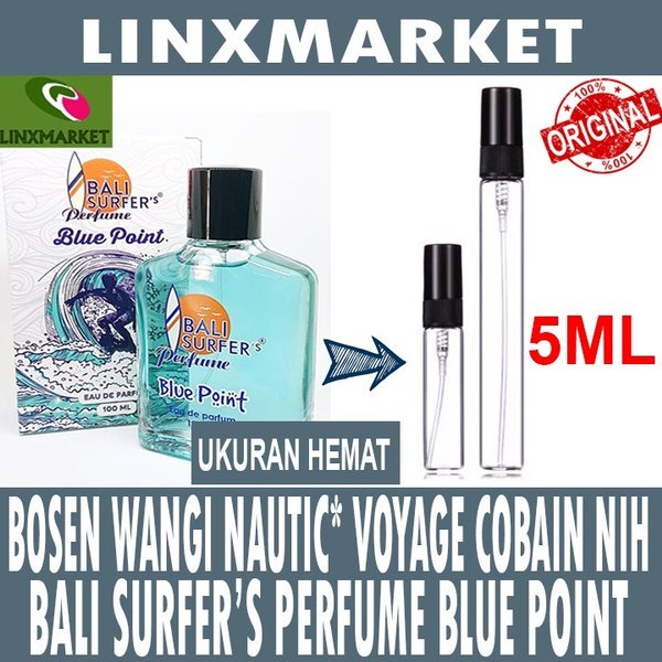 BALI SURFERS / SURFER'S PERFUME BLUE POINT (EDP) FOR MEN - UKURAN HEMAT -