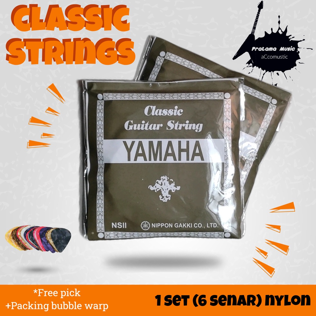 Yamaha Classic Strings , Senar Gitar Nylon , 1set