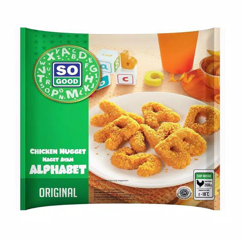 [ALPHABET ORIGINAL] SO GOOD CHICKEN NUGGET ALPHABET 400 GRAM